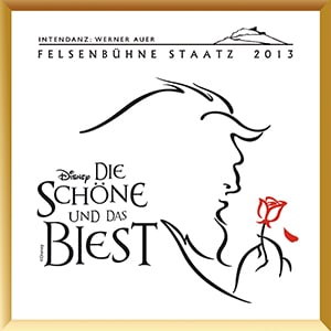 Logo Die Schöne und das Biest Felsenbühne Staatz